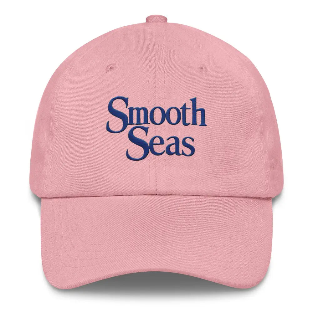 Pink embroidered dad hat from Trini Skies Supply