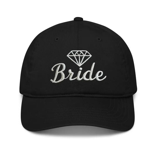 Stylish Bride Trucker Hat: Embroidered Structured Fit with Snapback Closure Hat for all - Black - Hats black baseball
