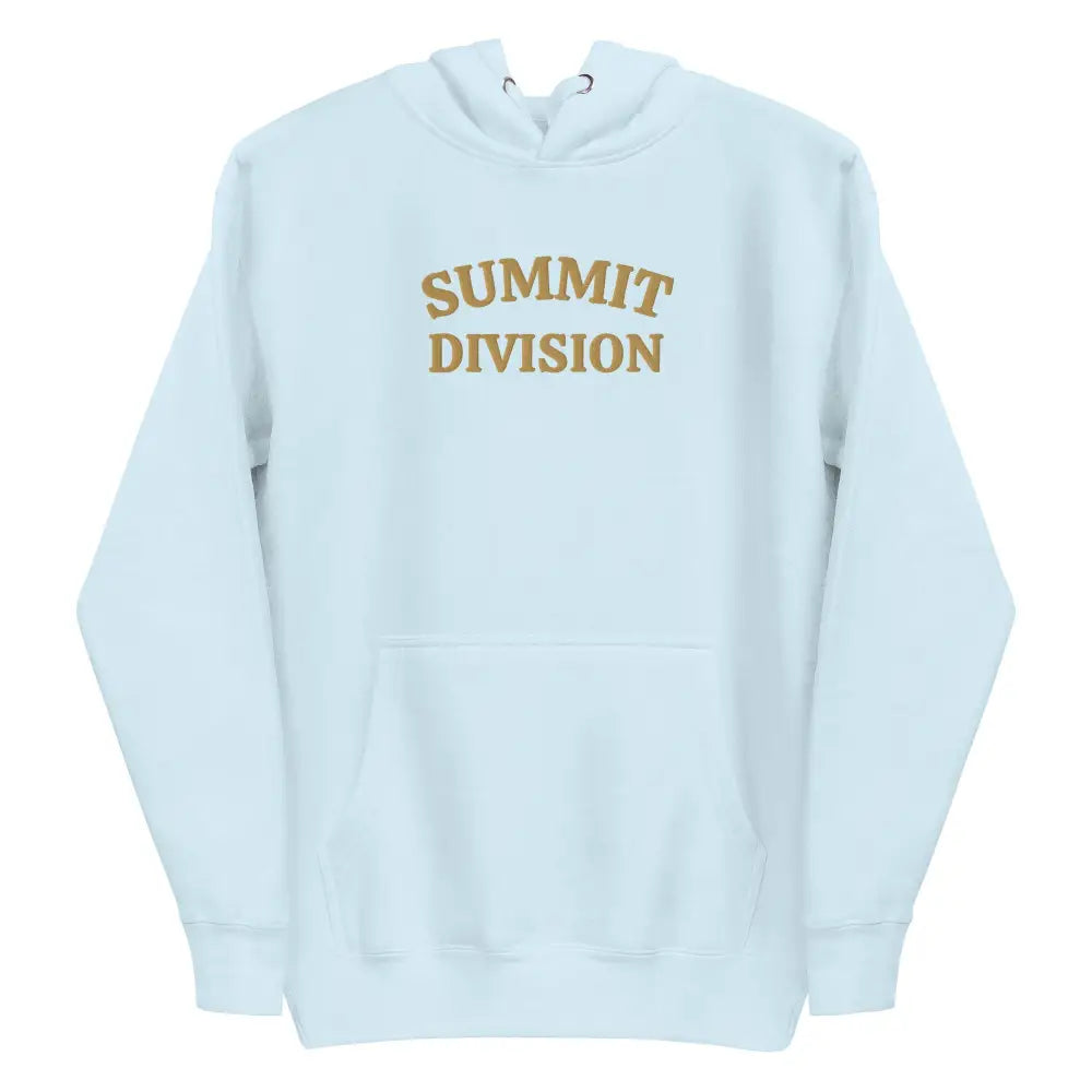 Trini Skies Supply light blue Summit Division embroidered corduroy hoodie