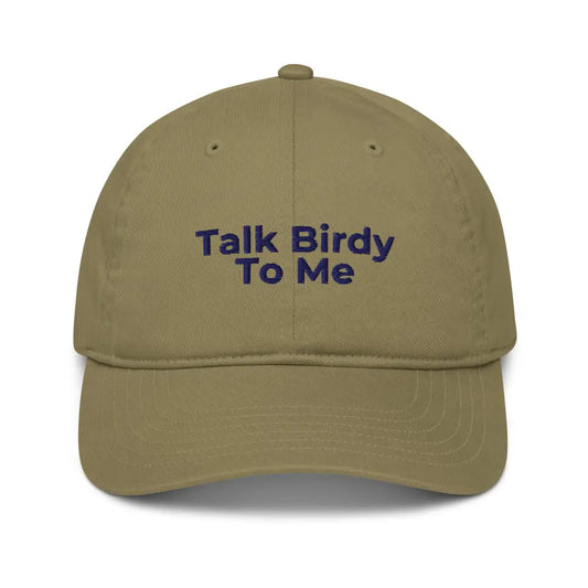 Talk Birdy to Me Embroidered Organic Cotton Dad Hat - Jungle - Hats khaki baseball cap talk birdy 1
