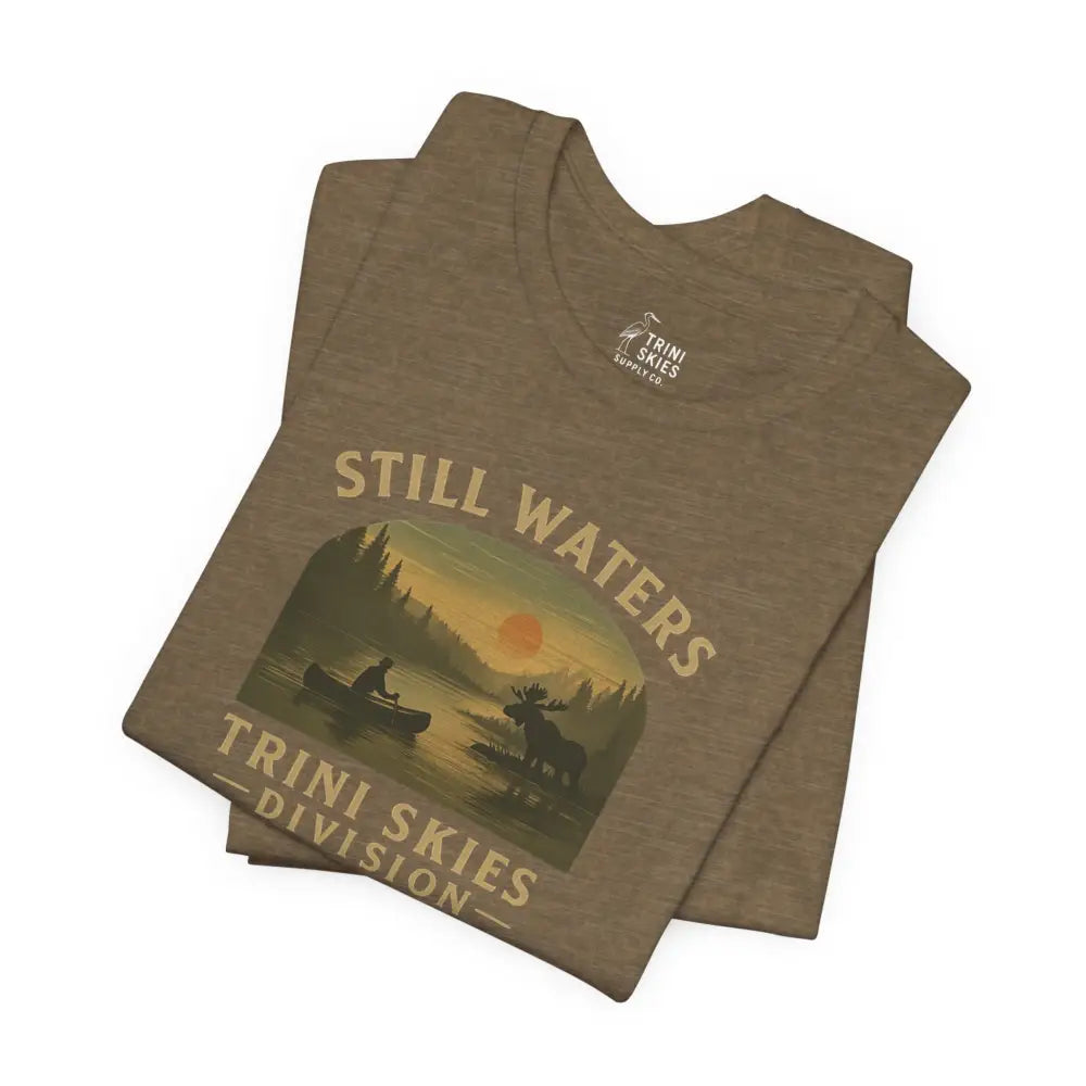 Folded Trini Skies Division Lake Series Canoe Graphic Tee