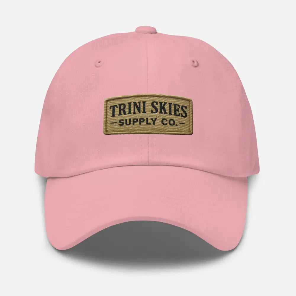 Pink Trini Skies Heritage Patch Hat embroidered Yupoong dad cap