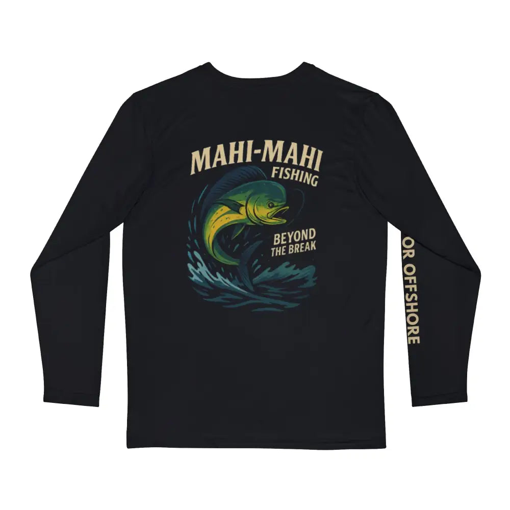 Trini Skies Mahi Mahi long sleeve fishing shirt with fish graphic