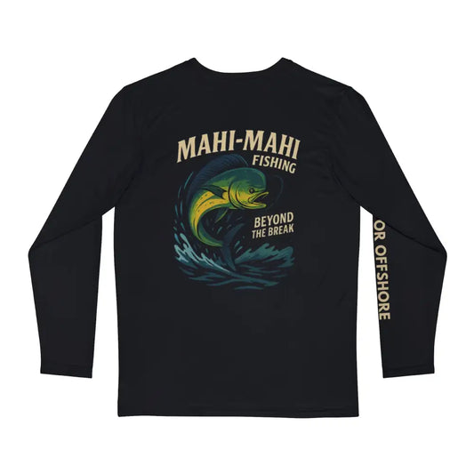 Trini Skies Mahi Mahi long sleeve fishing shirt with fish graphic