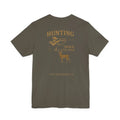Trini Skies dark olive green hunting tee with vintage graphic