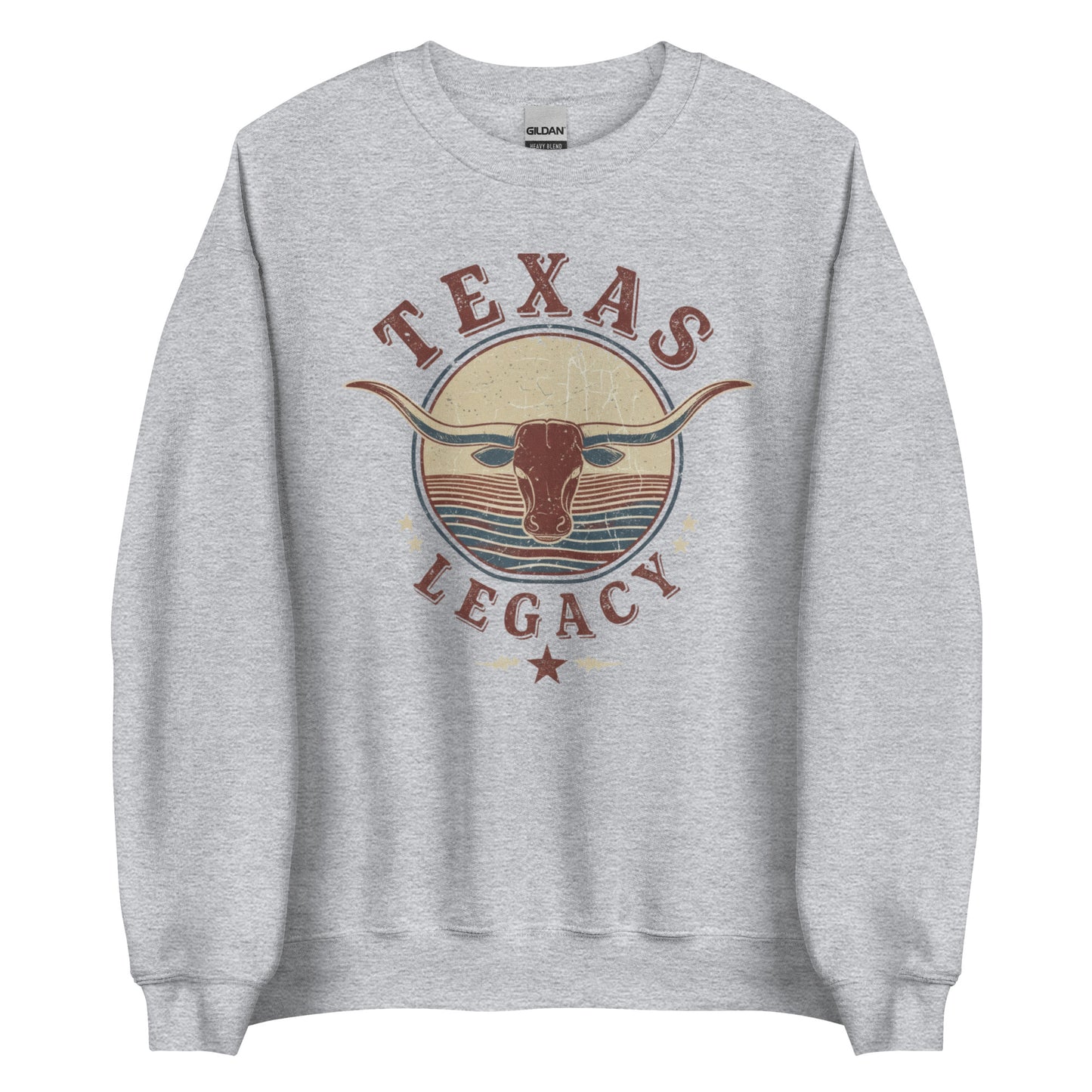 Vintage inspired Texas legacy longhorn crewneck sweatshirt