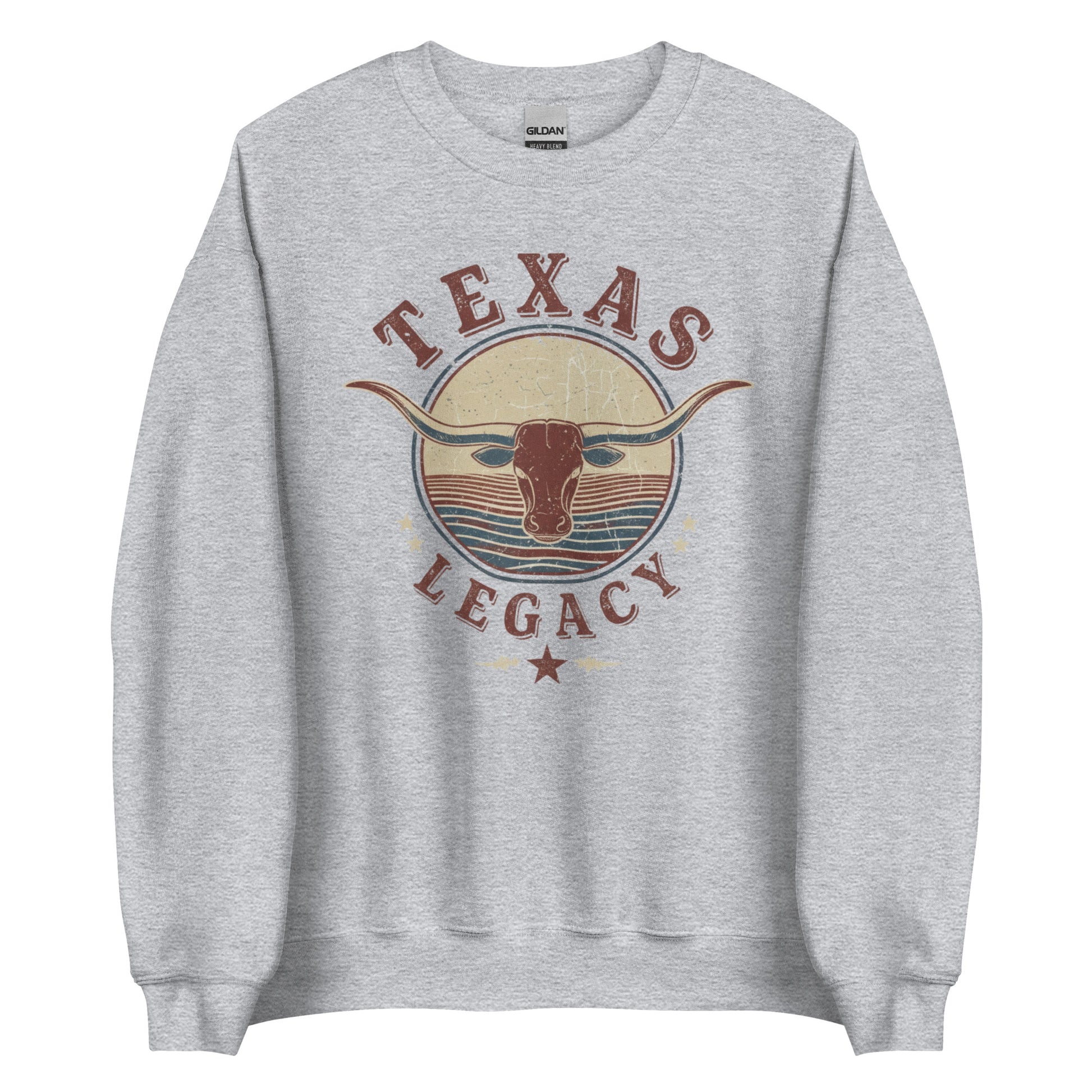 Vintage inspired Texas legacy longhorn crewneck sweatshirt