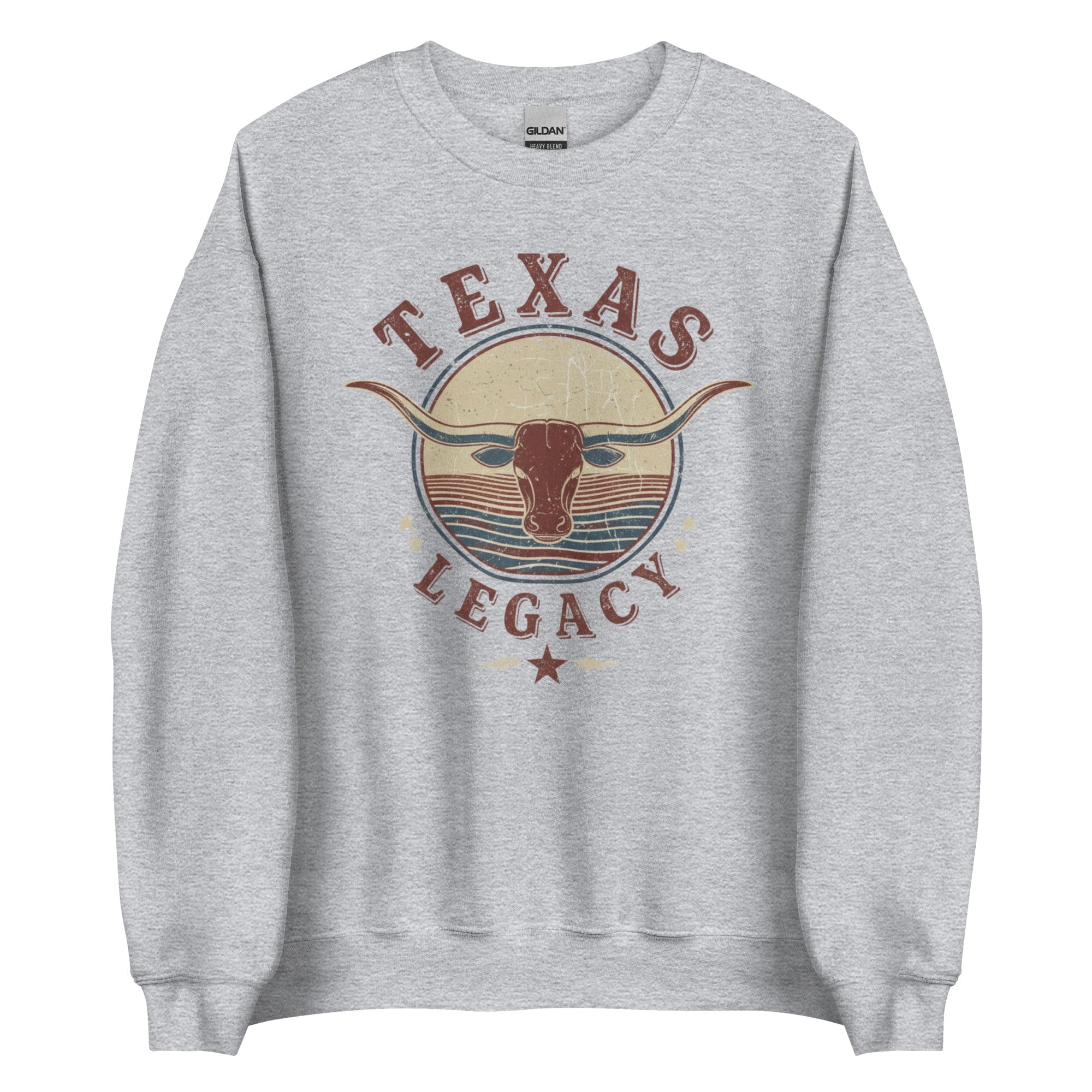 Vintage inspired Texas legacy longhorn crewneck sweatshirt