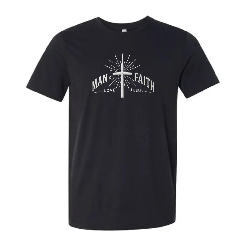 Man of Faith Jesus Cross unisex jersey short sleeve t-shirt