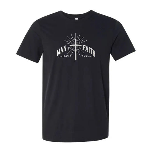 Man of Faith Jesus Cross unisex jersey short sleeve t-shirt