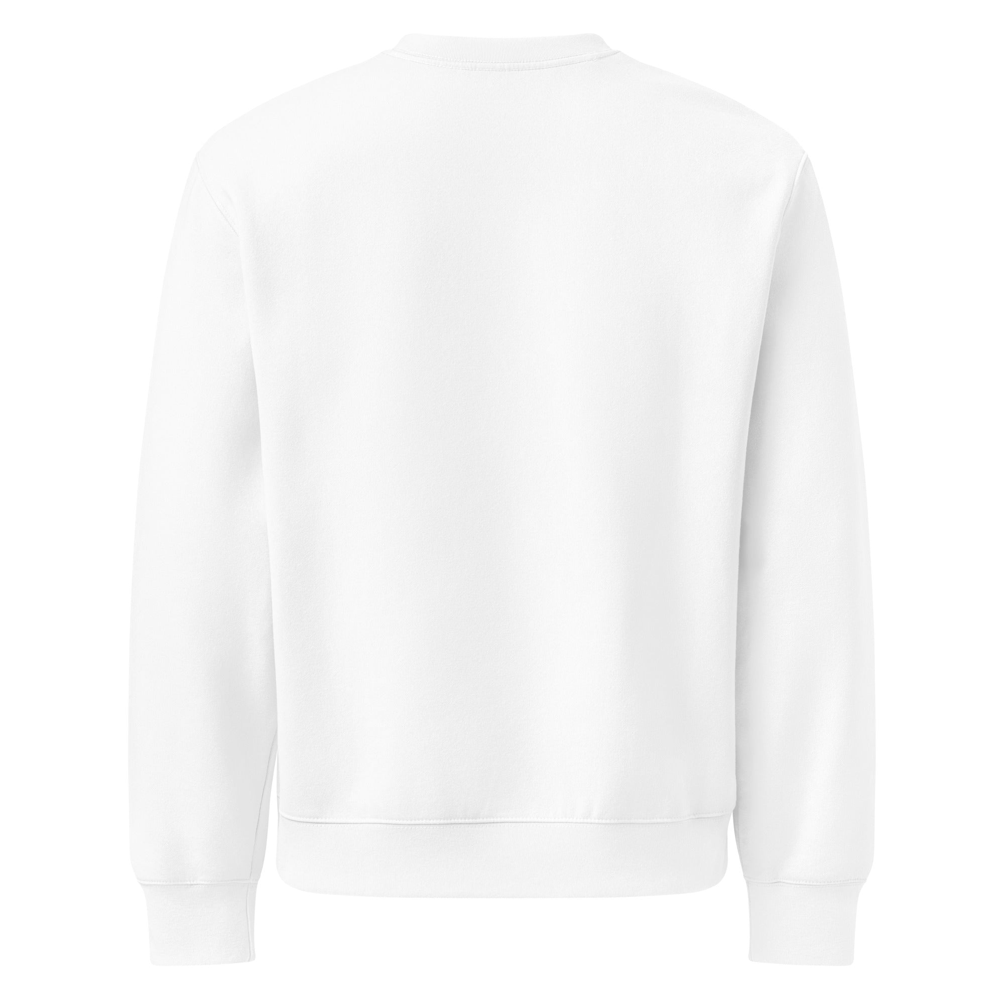 Nantucket oversized heavyweight Bella Canvas sweatshirt, white crewneck