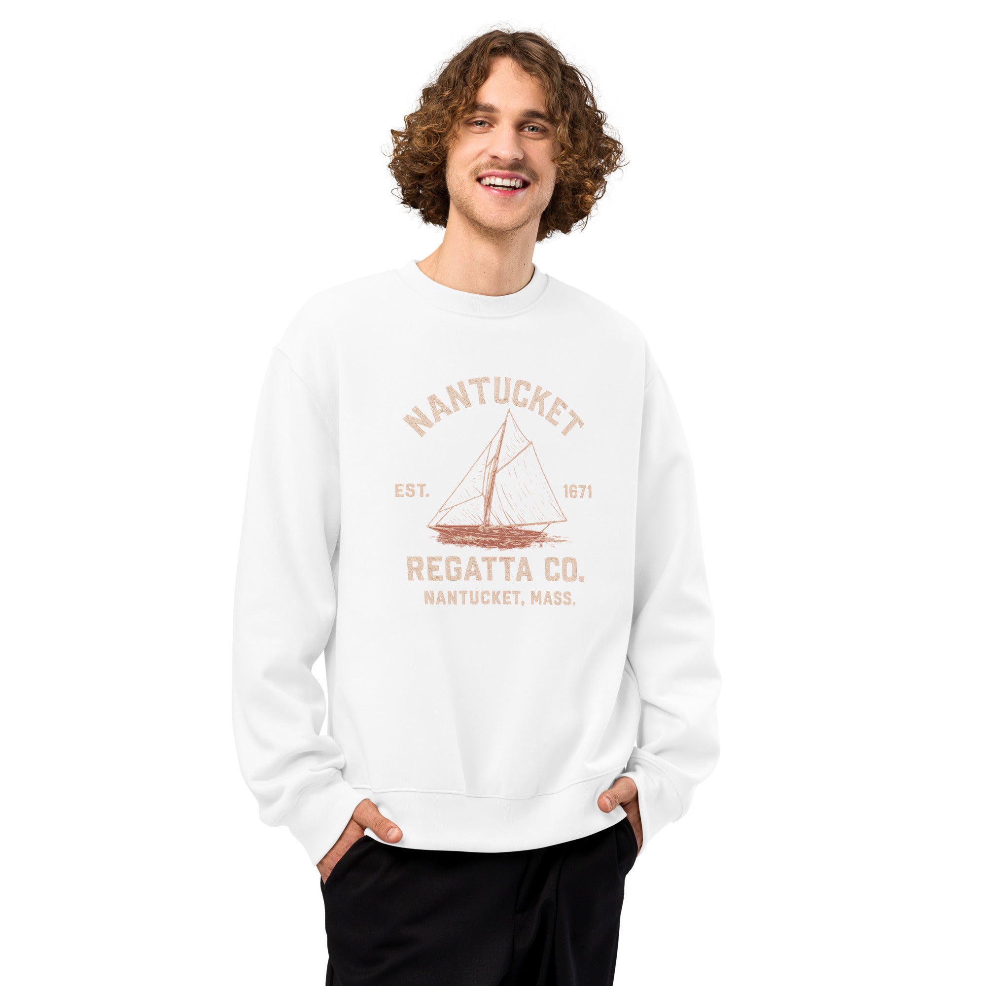 Nantucket Oversized Heavyweight Sweatshirt by Bella Canvas Trini Skies