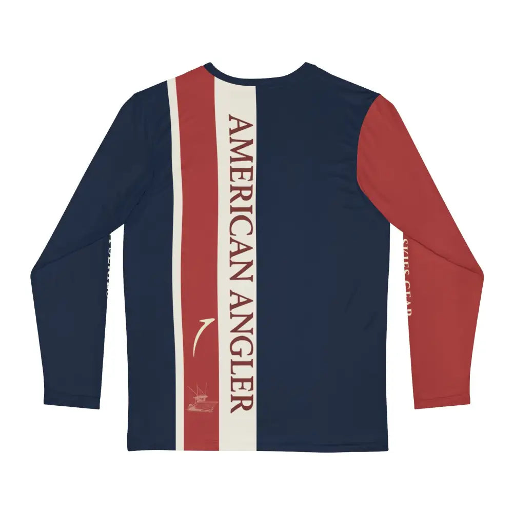USA Series long sleeve fishing shirt by Trini Skies in navy, red, cream