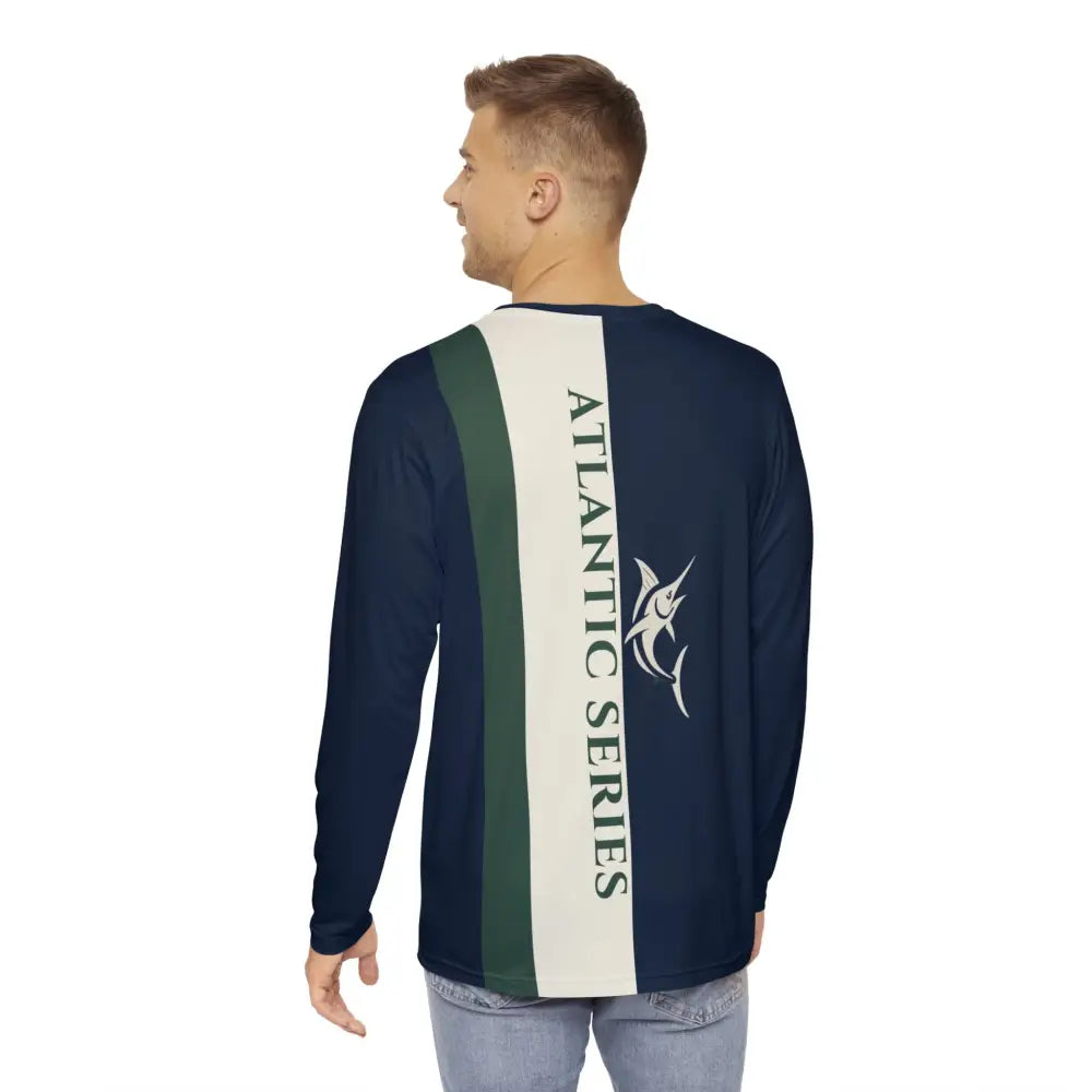 Man in USA Series Long Sleeve Fishing Shirt by Trini Skies