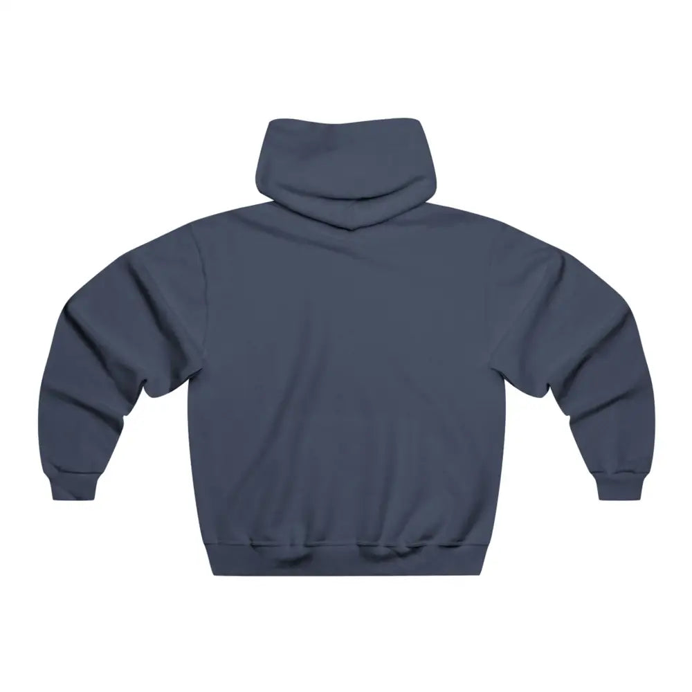 Dark blue Valor Skull Hoodie with striking skull graphic and cuffed sleeves