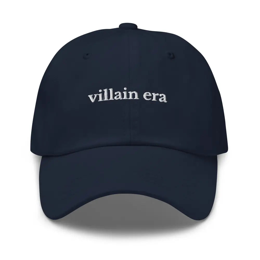 Trini Skies villain era embroidered navy blue baseball cap