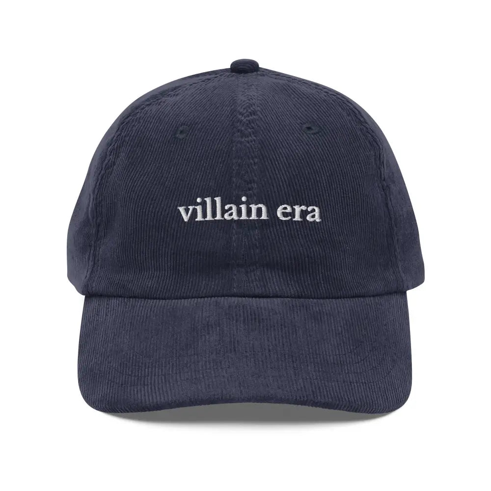 Trini Skies villain era embroidered vintage corduroy cap