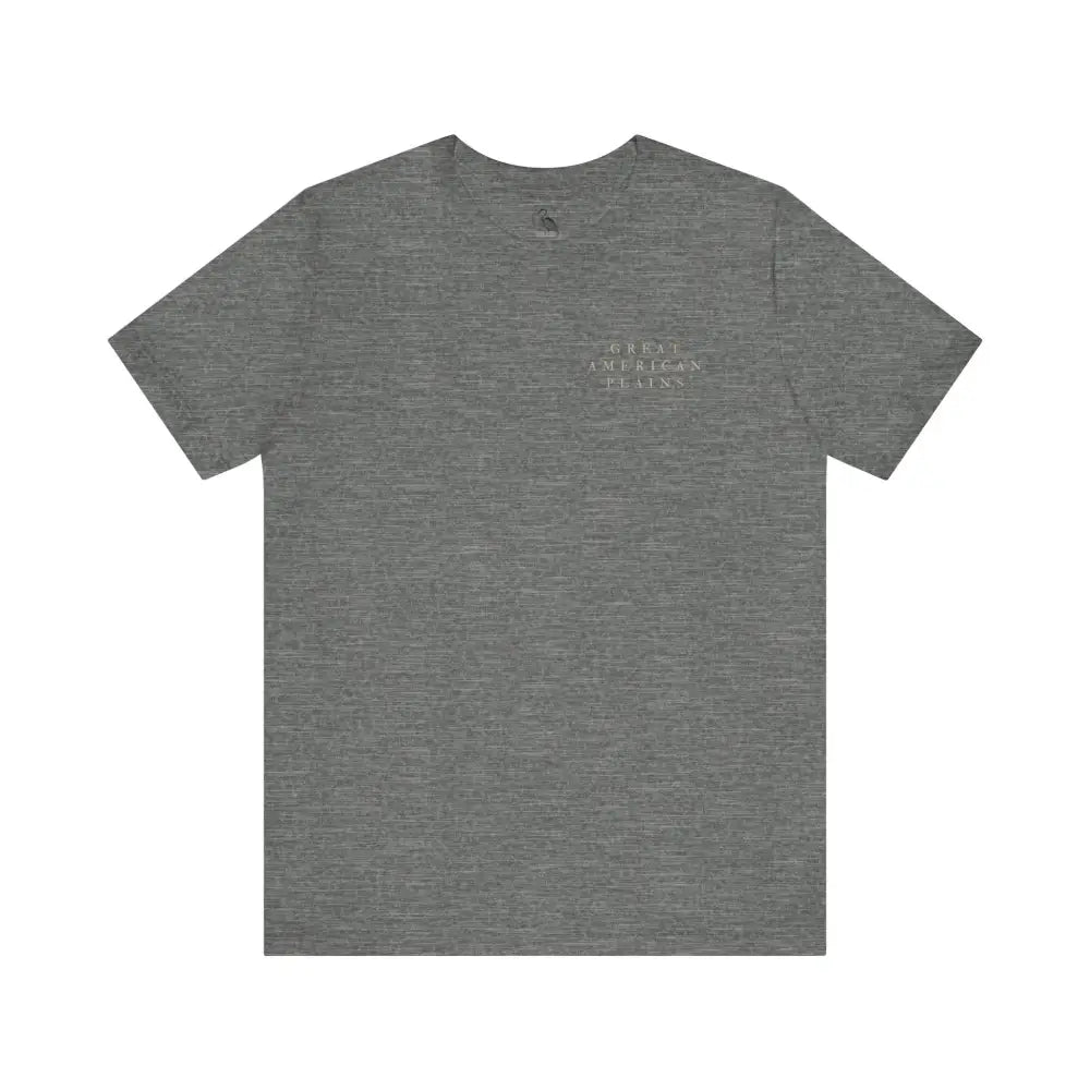Heather gray vintage bison graphic short-sleeve tee from Trini Skies Supply