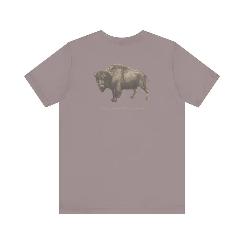 Mauve vintage bison graphic tee from Trini Skies Supply