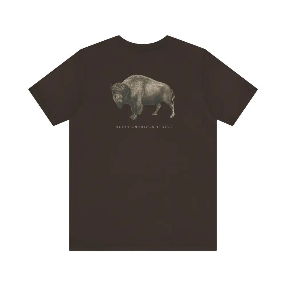 Vintage bison graphic brown t-shirt from Trini Skies Supply