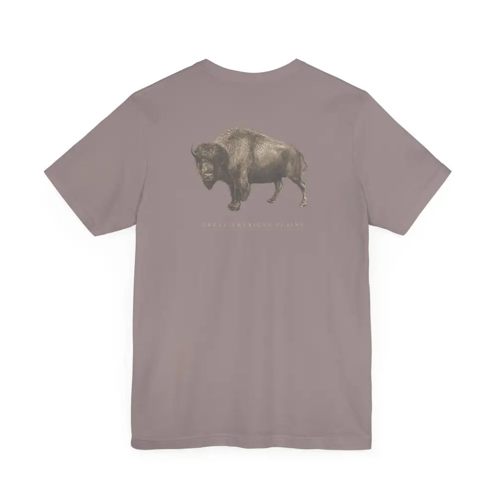 Vintage bison graphic tee in dusty rose, Trini Skies Supply