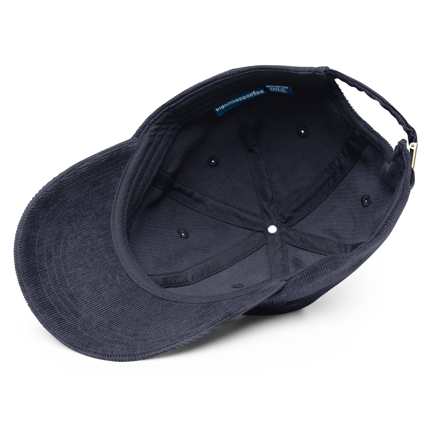 Embroidered 'Keep The Ocean Blue' Corduroy Cap – Protect Marine Life Reduce Ocean Pollution