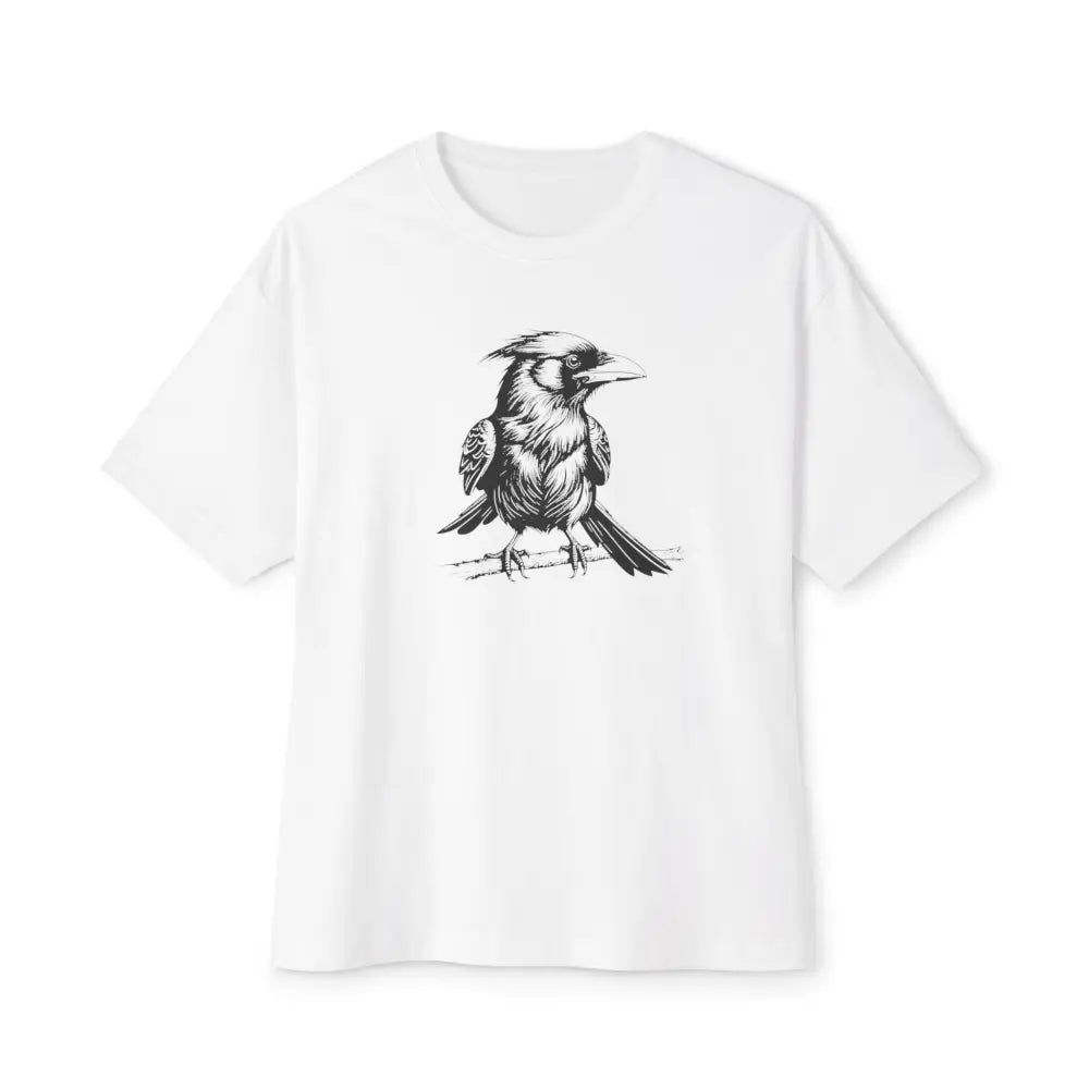 Vintage minimalist raven bird graphic t-shirt by Trini Skies