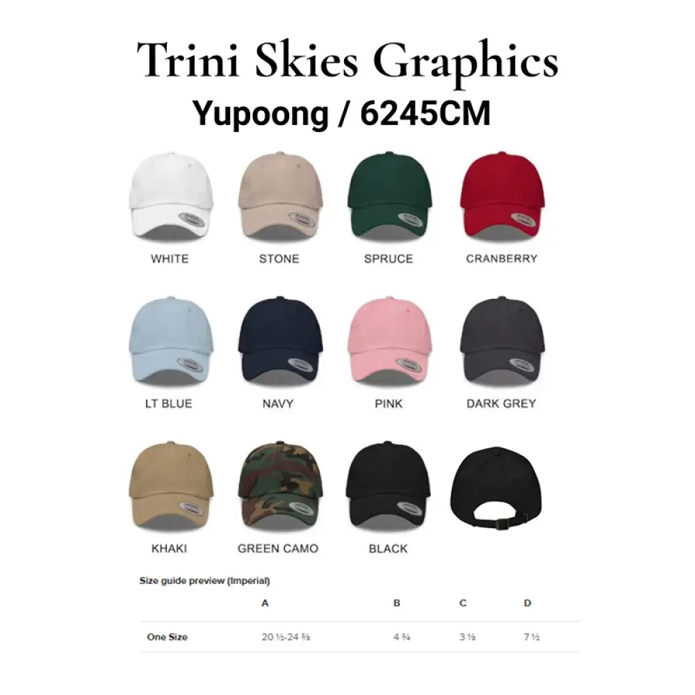 We were on a break embroidered dad hat in Yupoong 6245CM colors