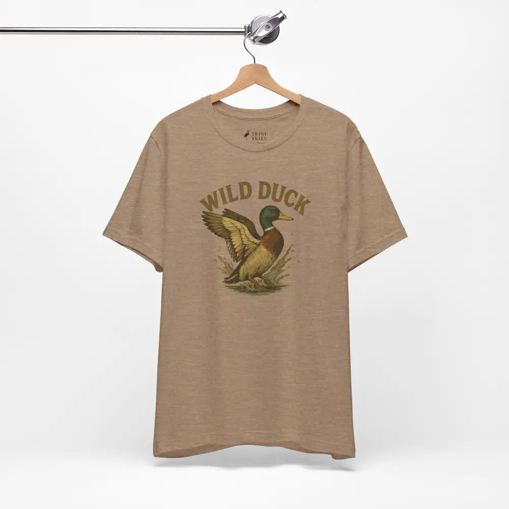 Trini Skies Wild Duck Shirt with Tan Mallard Graphic Tee