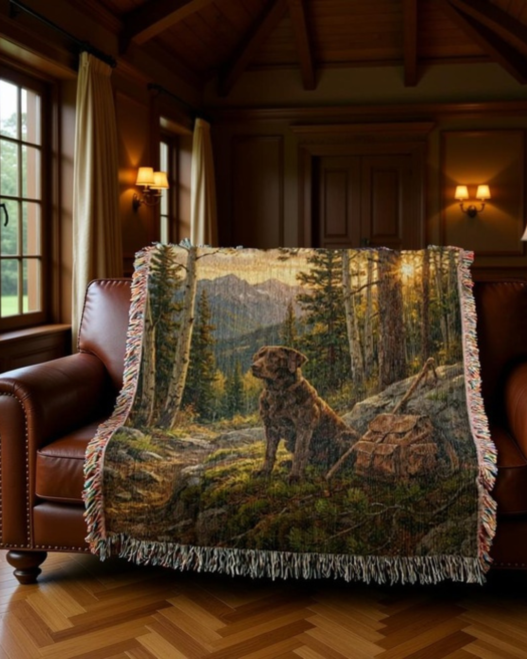 Wilderness Labrador Retriever Woven Throw Blanket – Heritage Outdoor Tapestry Gifts