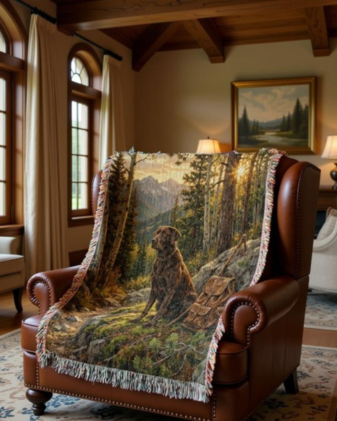 Wilderness Labrador Retriever Woven Throw Blanket – Heritage Outdoor Tapestry Gifts