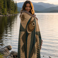 Wild Trout Woven Cotton Throw