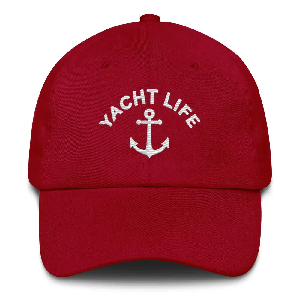 Trini Skies Yacht Life Embroidered Dad Hat with Anchor