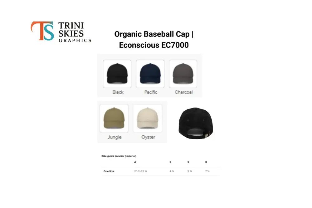 Yellowstone Organic Cotton Camping Unstructured Cap collection with colorful Trini Skies designs