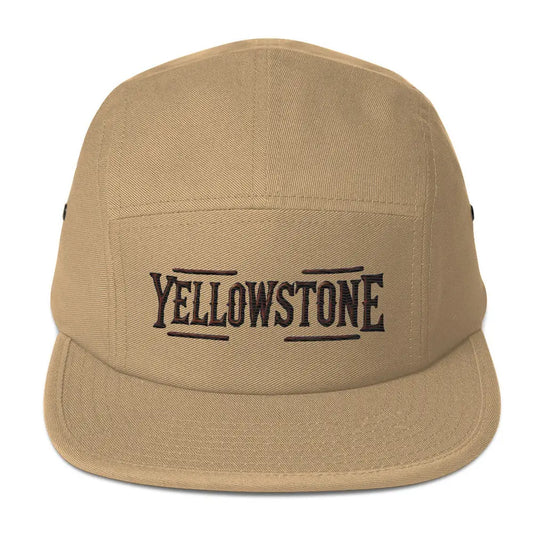 Tan Yellowstone National Park embroidered corduroy cap