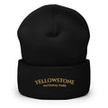 Black Trini Skies Yellowstone National Park embroidered beanie